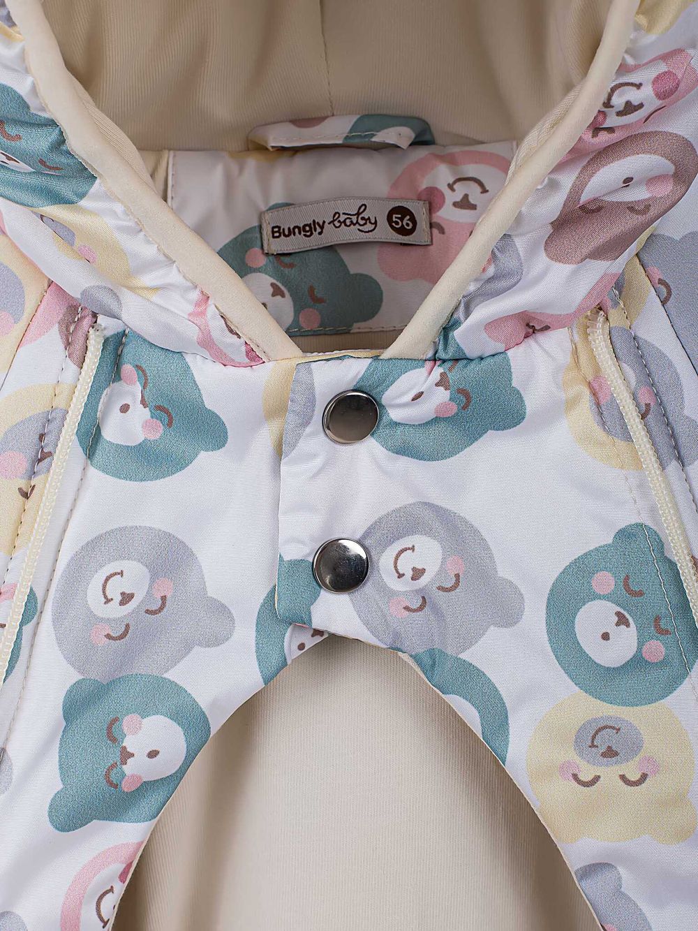 Комбинезон зимний с закрытой ножкой "Мишки" 0+