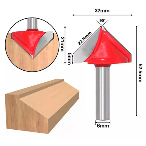 Фреза V-образная 32 х 90