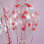 Воздушный шар (12''/30 см) Про любовь..., Прозрачный (600), кристалл, 5 ст, 25 шт.
