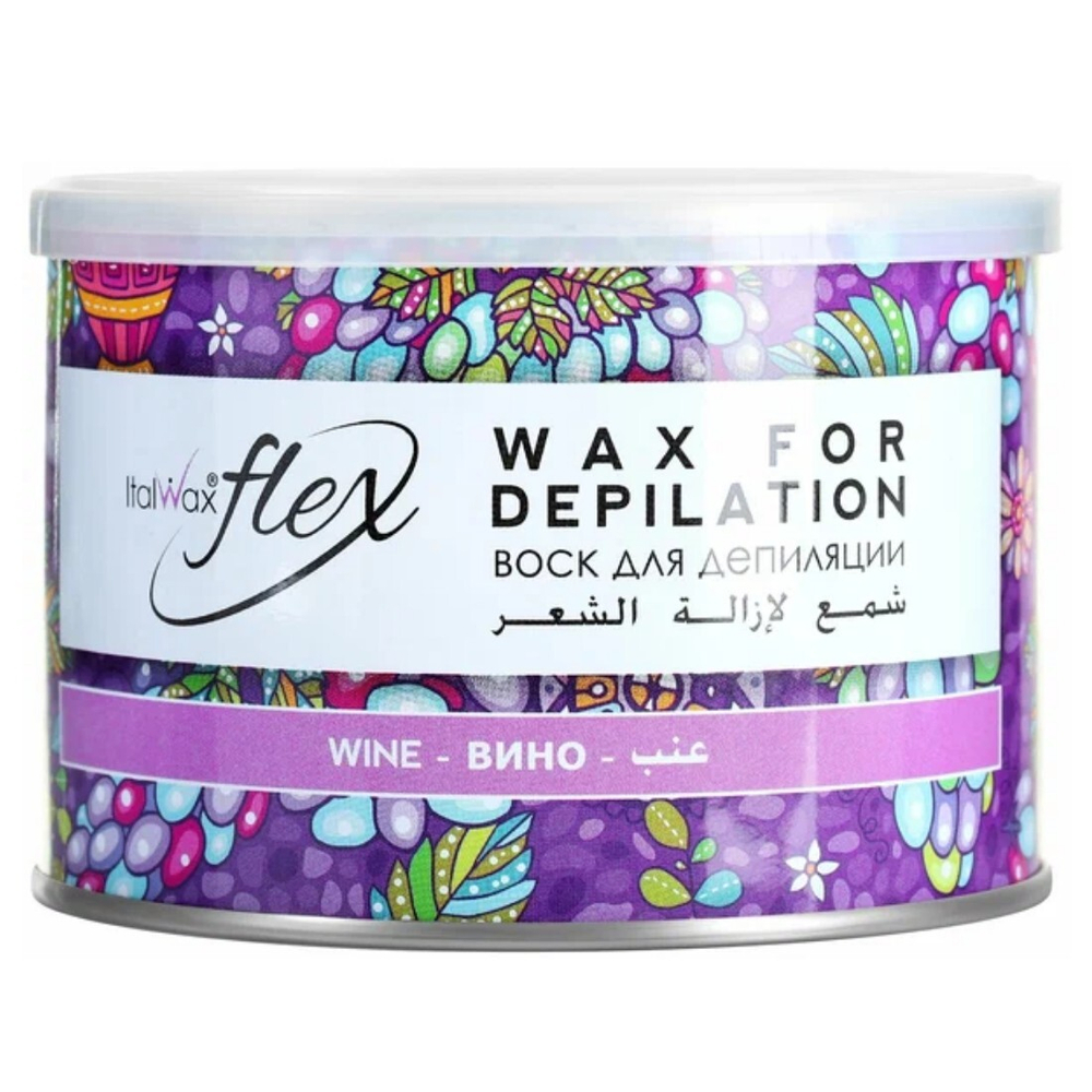 White Line/ItalWax Депилятор Воск банка 400мл Вино (75044) *****