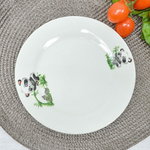 Тарелка 175мм мелкая Панда 2 сорт, фарфор