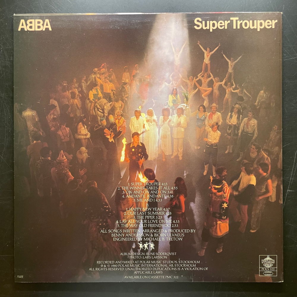 ABBA - Super Trouper (Швеция 1980г.)