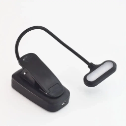 Лампа для чтения на прищепке, фонарик для чтения книги, светильник настольный для школьника