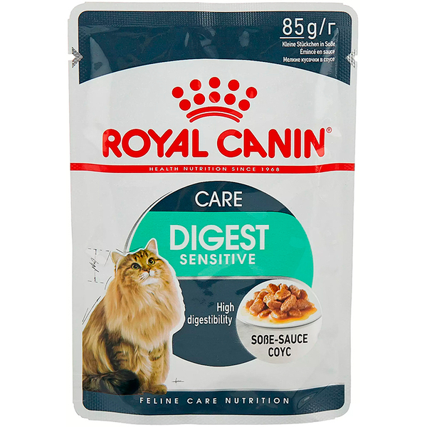 Дайджестив Кэа 85 г Роял Канин Влажный корм Royal Canin Digest Sensitive в соусе для кошек