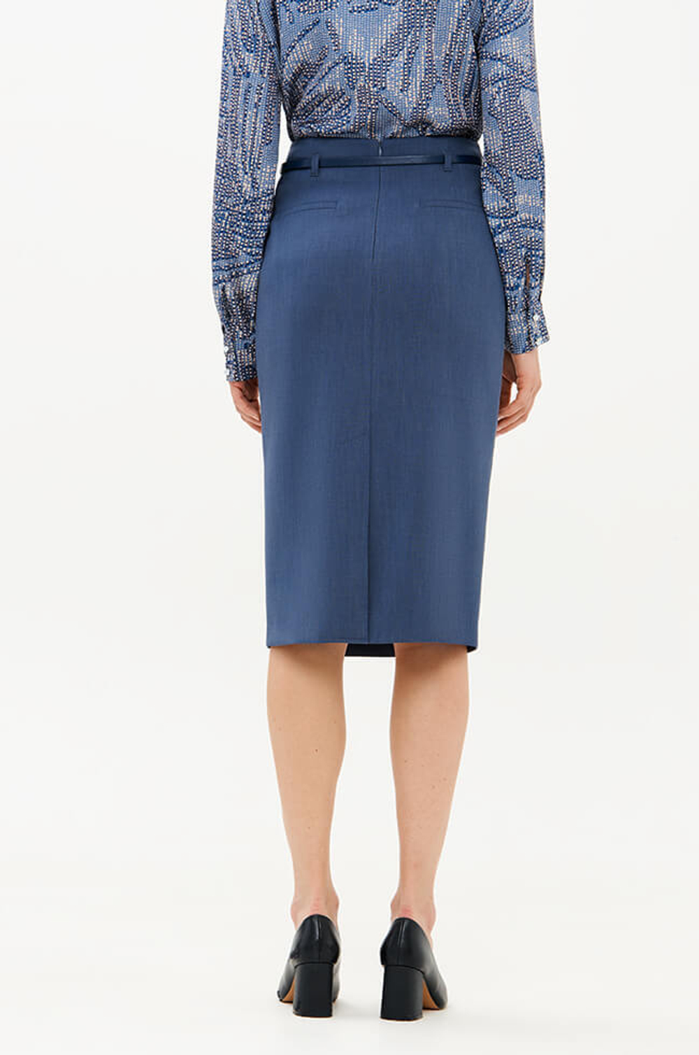 4897 Юбка женская (дымчато-голубой)