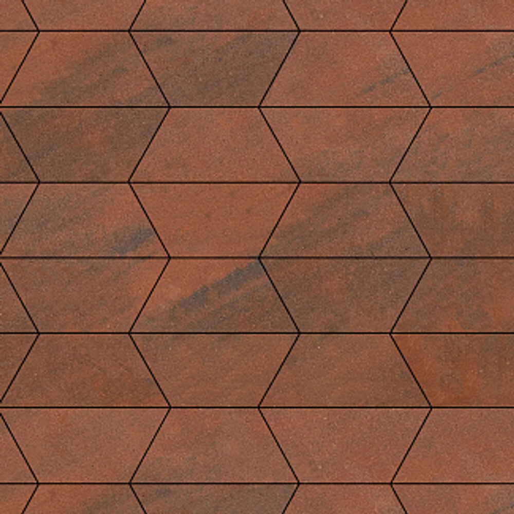 Тротуарная плитка ТРАПЕЦИЯ - Листопад гранит Клинкер