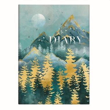 Ежедневник недат. А5 80 л. (Феникс) DIARY В ГОРАХ, ТВ, тисн. цв. фольг., лам/ 