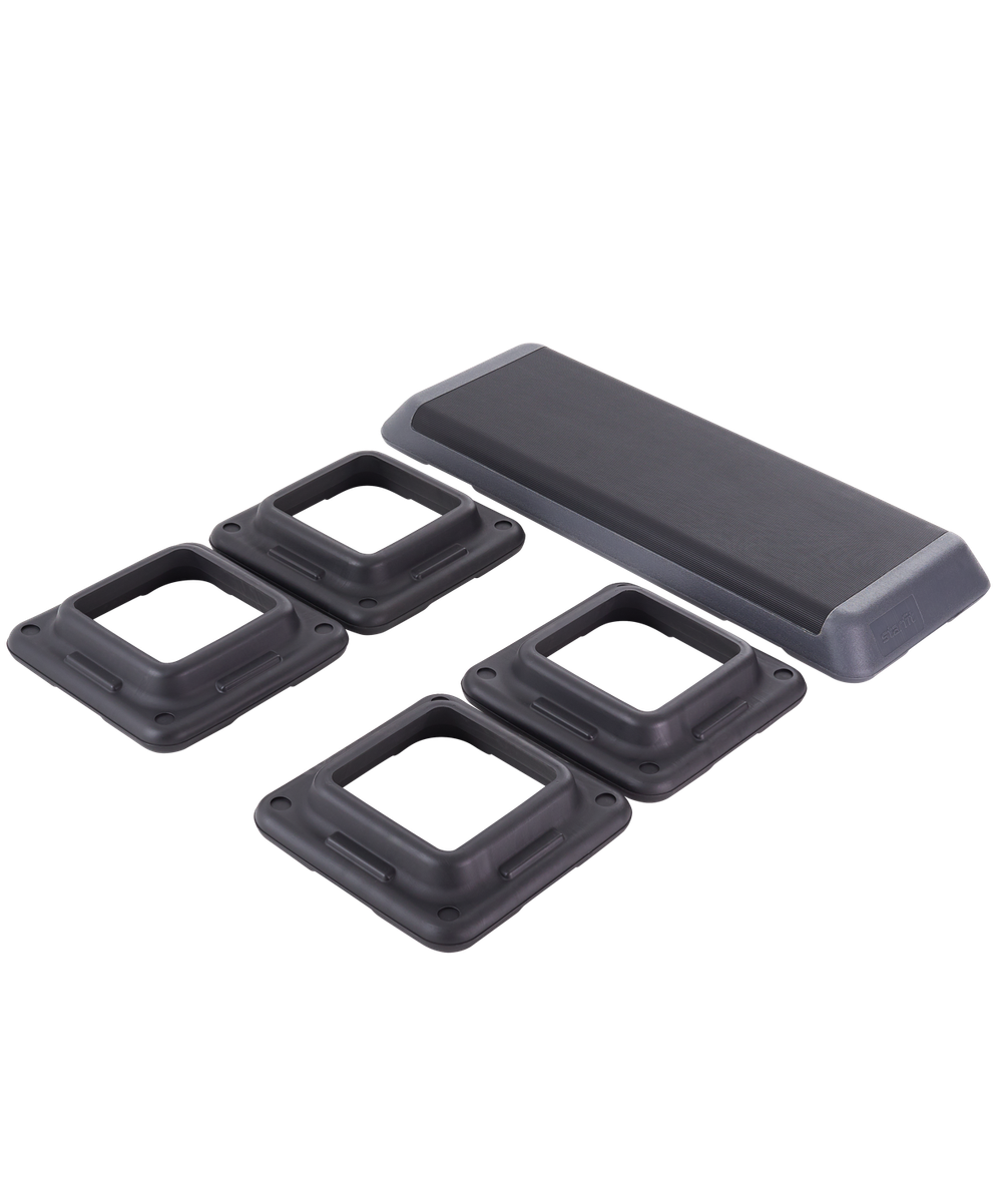 Степ-платформа быстросборная SP-205 108х41,5х20 см, обрезиненная, 3-х уровневая