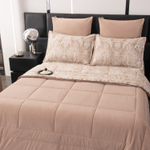 КПБ на резинке Сатин Velouria Luxe с Одеялом VLR010, Евро, 4 наволочки, простынь 160*200*25