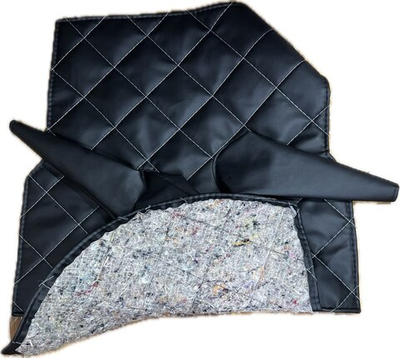 Коврик под рычаги КПП УАЗ 469, 3151 (4 рычага белая нить ромб)