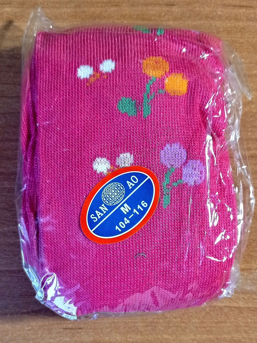 Тёплые детские колготки, хлопок, размер рост 104-116