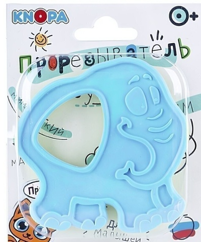 Массажер для дёсен (прорезыватель)"Слоник" (КНОПА)