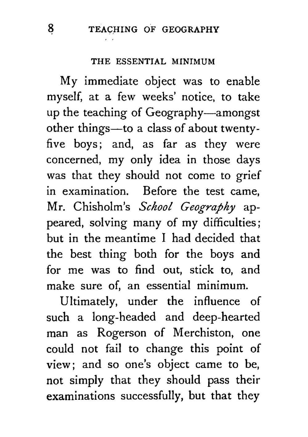 The teaching of geography | Lyde Lionel W.