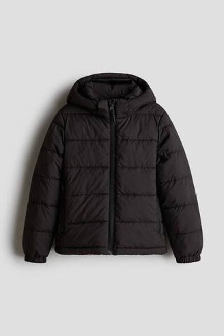 H&M Легкая утепленная куртка, черный