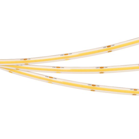 Светодиодная влагозащищенная лента Arlight 10W/m 480Led/m CSP теплый белый 5M герметичная COB-SE-X480-8mm 24V Warm2700 045857