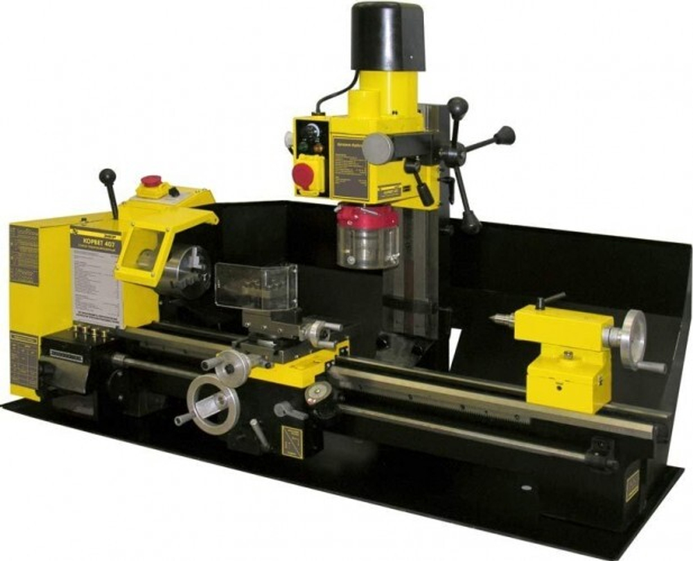 Станок токарный КОРВЕТ 407 230V, с фрезерной головой 94070