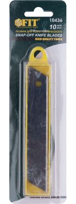 10436 Лезвия сегментированные черненые криогенная закалка, 18 мм (10 шт.)