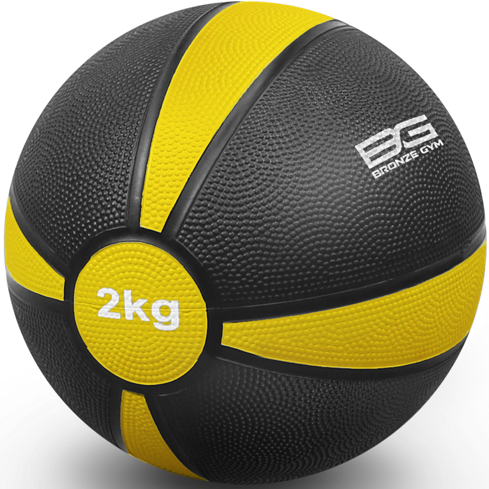 Медбол резиновый BRONZE GYM, 2 кг.