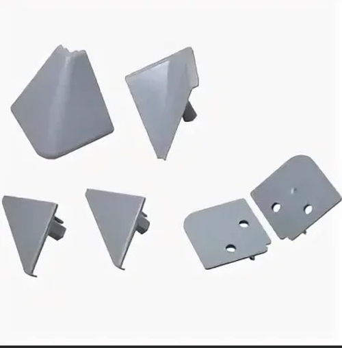 Фурнитура к плинтусу д/столешниц ПВХ ГРЕЙС 25*10 мм серый