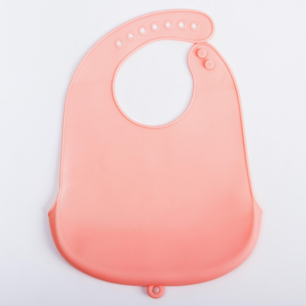 4594895 Нагрудник детский силиконовый с карманом "Оленятки"