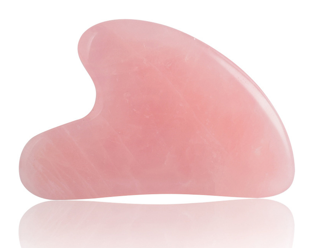 MАССАЖЕР ГУАША ДЛЯ ЛИЦА AYOUME MASSAGER GUASHA ROSE QUARTZ (КВАРЦ РОЗОВЫЙ).
