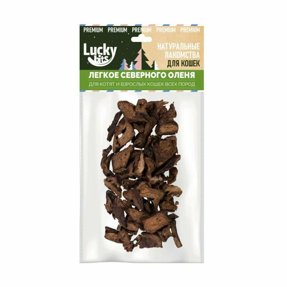LUCKY BITS Лакомство для кошек Легкое оленя 0,03 кг
