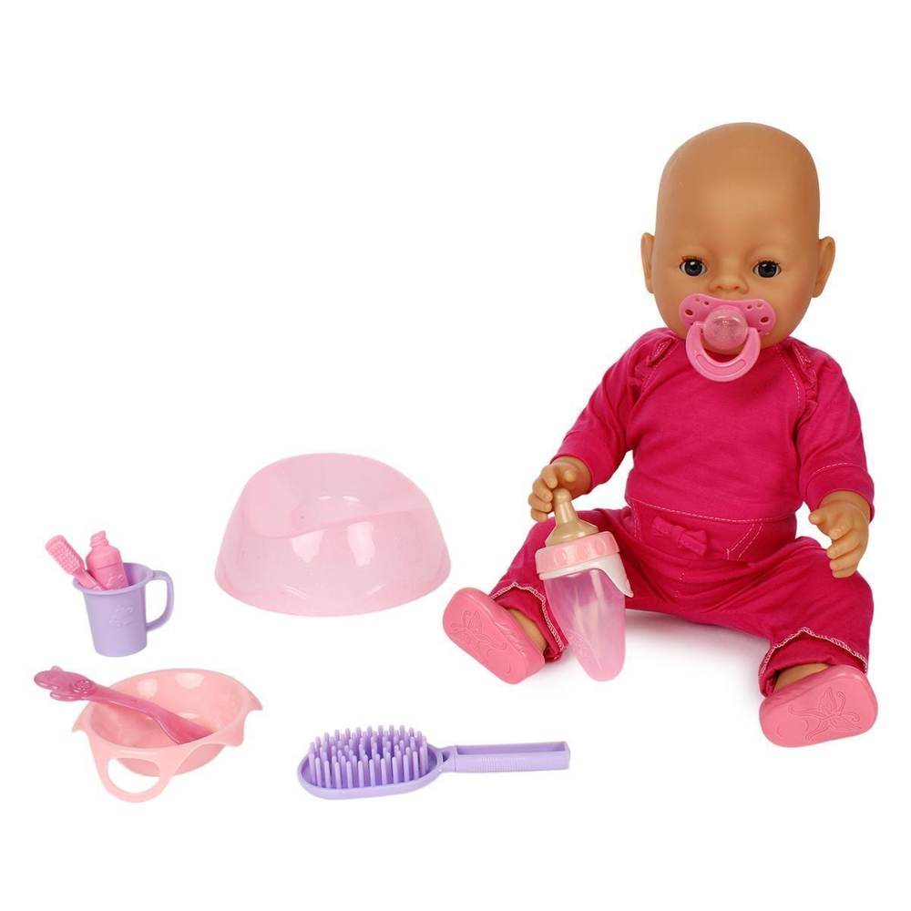 Пупс функциональный с аксесс., короб. R322002-2