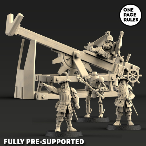 Grand Alliance Order Cities of Sigmar Bretonnian Field Trebuchet миниатюра для dnd, днд, pathfinder, фентези, Настольная игра, НРИ, Варгейм, РПГ