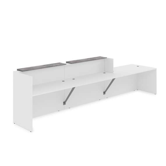 1КРС-ДС.008 Комплект Ресепшн с фартуком ЛДСП (4232*901*1161) (без подсветки)