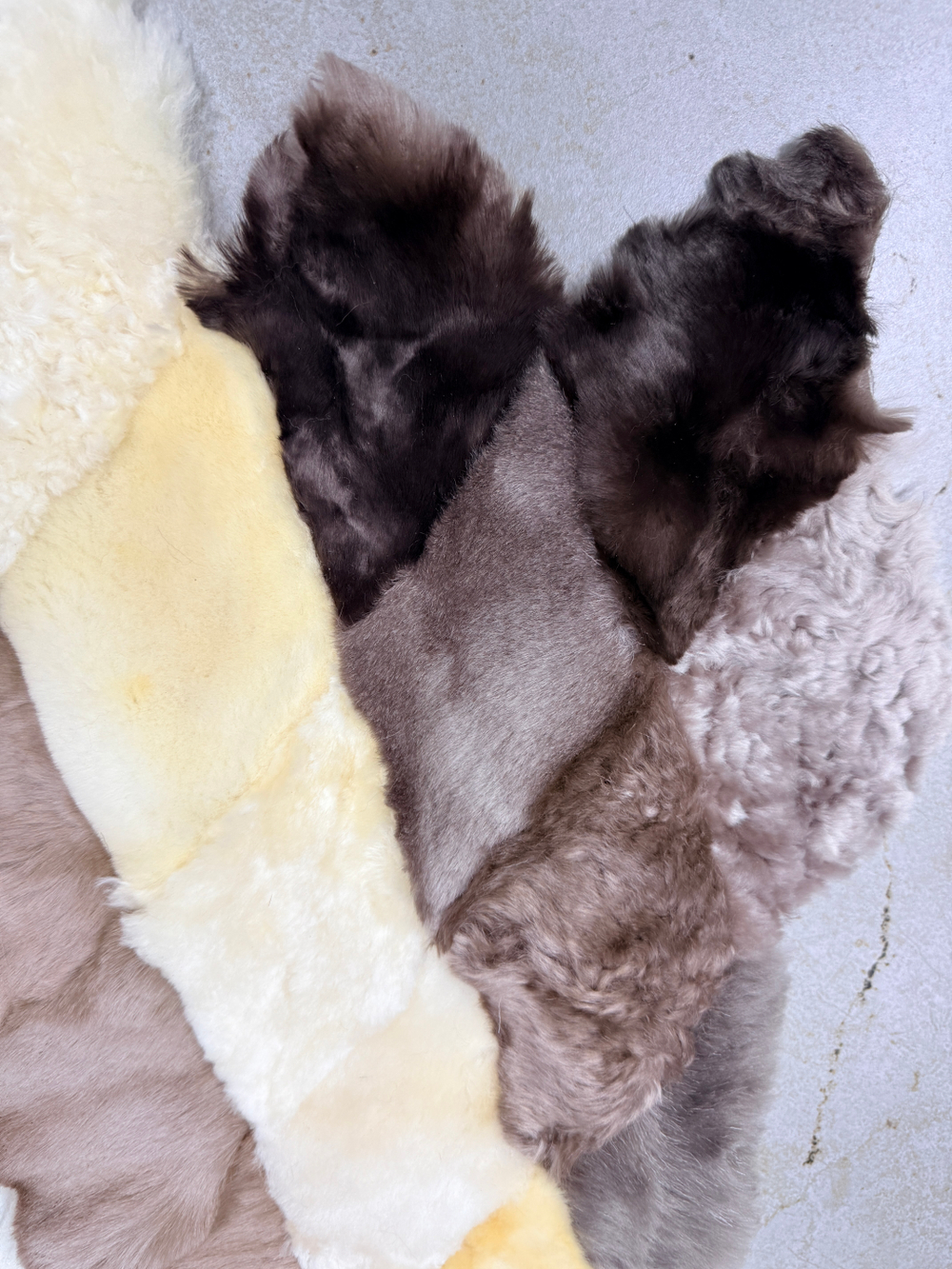 Покрывало меховое ковер из шкуры овчины