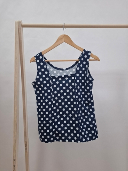 Майка Мк-440Х/тсиний-крупныйгорох