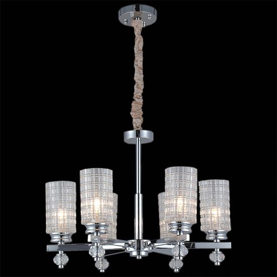 Люстра потолочная ILLUMICO E14  IL8678-6P-20 CR