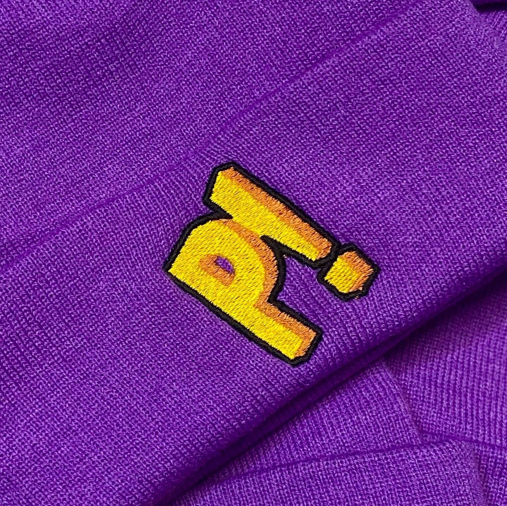 Шапка Sean Price purpple с подворотом