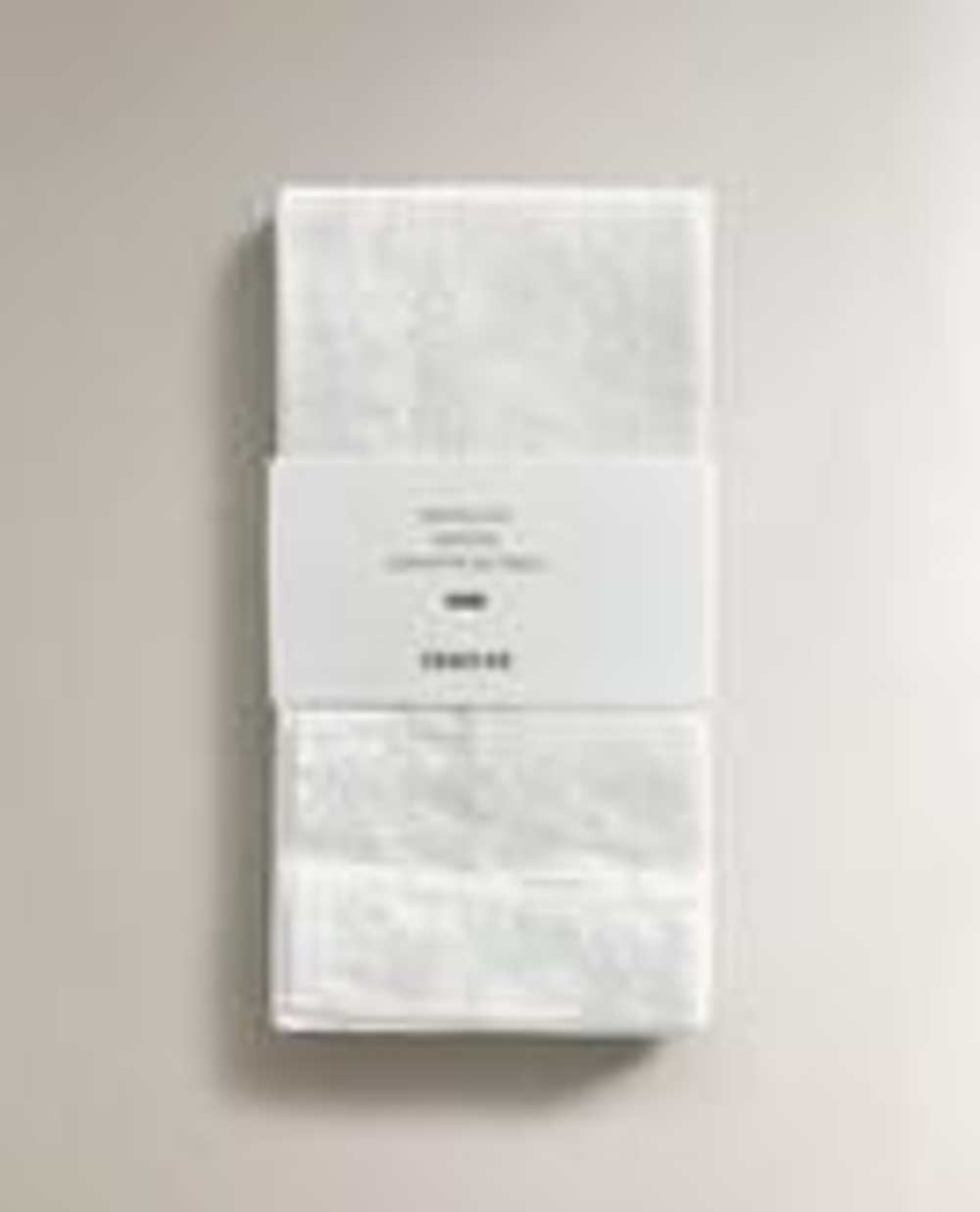 ZARA HOME НАБОР ХЛОПКОВЫХ САЛФЕТОК С МЕРЕЖКОЙ (2 ШТ.), БЕЛЫЙ