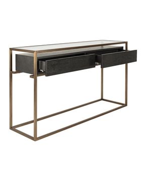 Черная консоль с ящиками “Хэйворд”