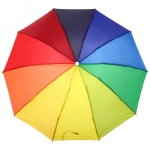 Зонт женский механический «Ultramarine - Радуга», ветроустойчивый, 10 спиц, d-99см, длина в слож. виде 24см