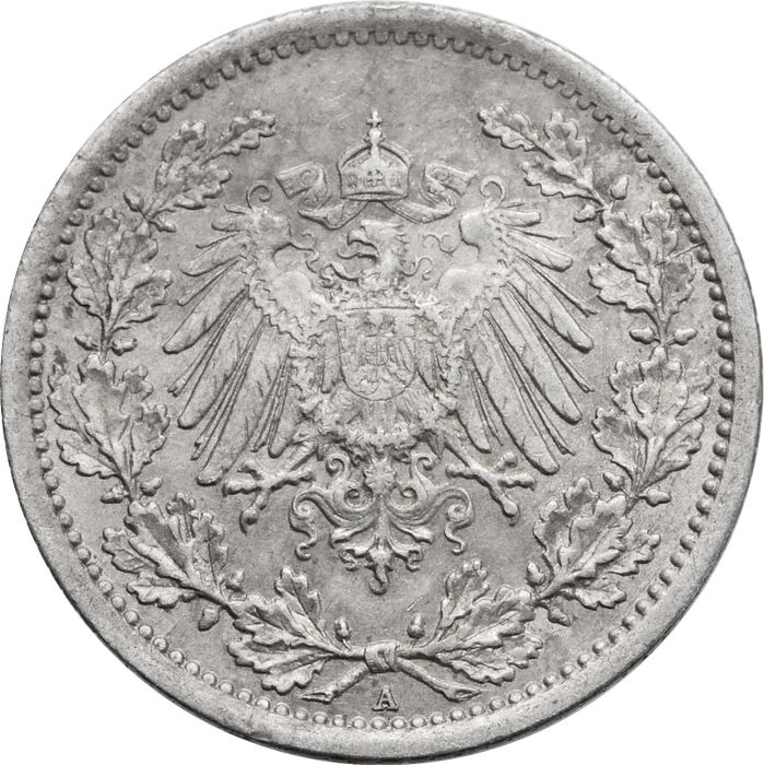 1/2 марки 1914 Германская империя "A"