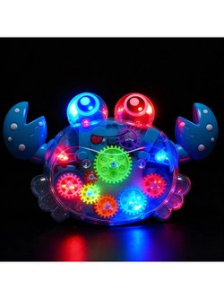 Игрушка Краб на батарейках со звуком и световыми эффектами синий (696-48-1)
