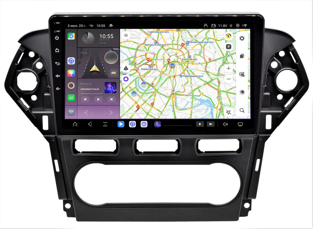 Магнитола для Ford Mondeo 4 2010-2014 - Kuberg QLed, Android 13, TS20, CarPlay, SIM-слот