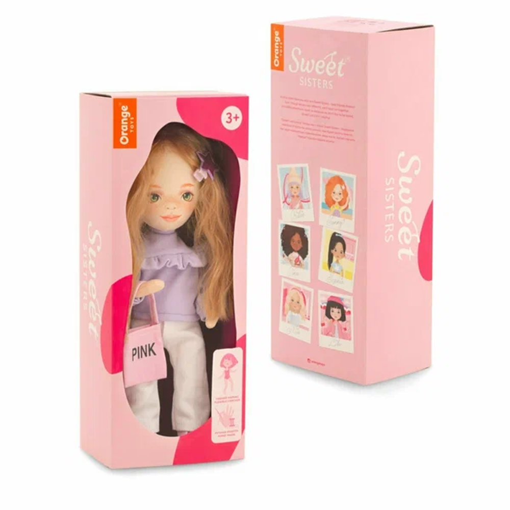 Кукла Orange Toys Sweet Sisters Sunny в сиреневой кофте 32, Серия: Весна