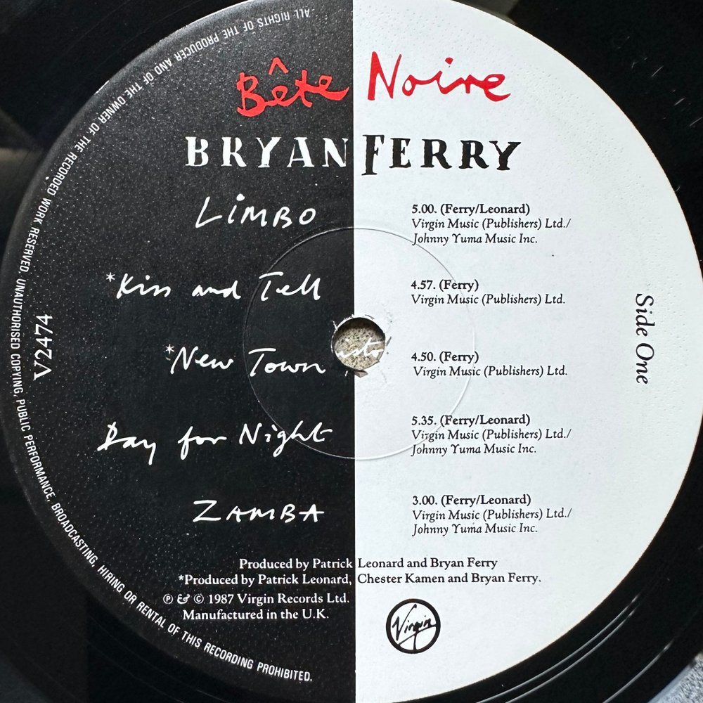 Bryan Ferry - Bete Noire (Англия 1987г.)