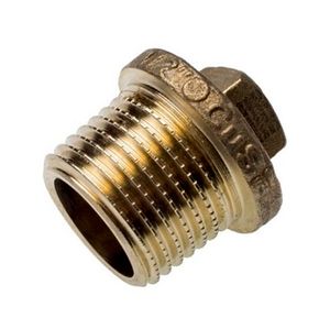 Заглушки Sanha Purafit с наружной резьбой из бронзы (серия 3290)