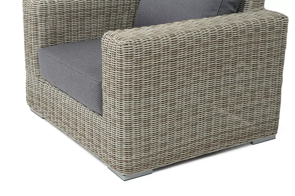 "Боно" кресло из искусственного ротанга, цвет бежевый