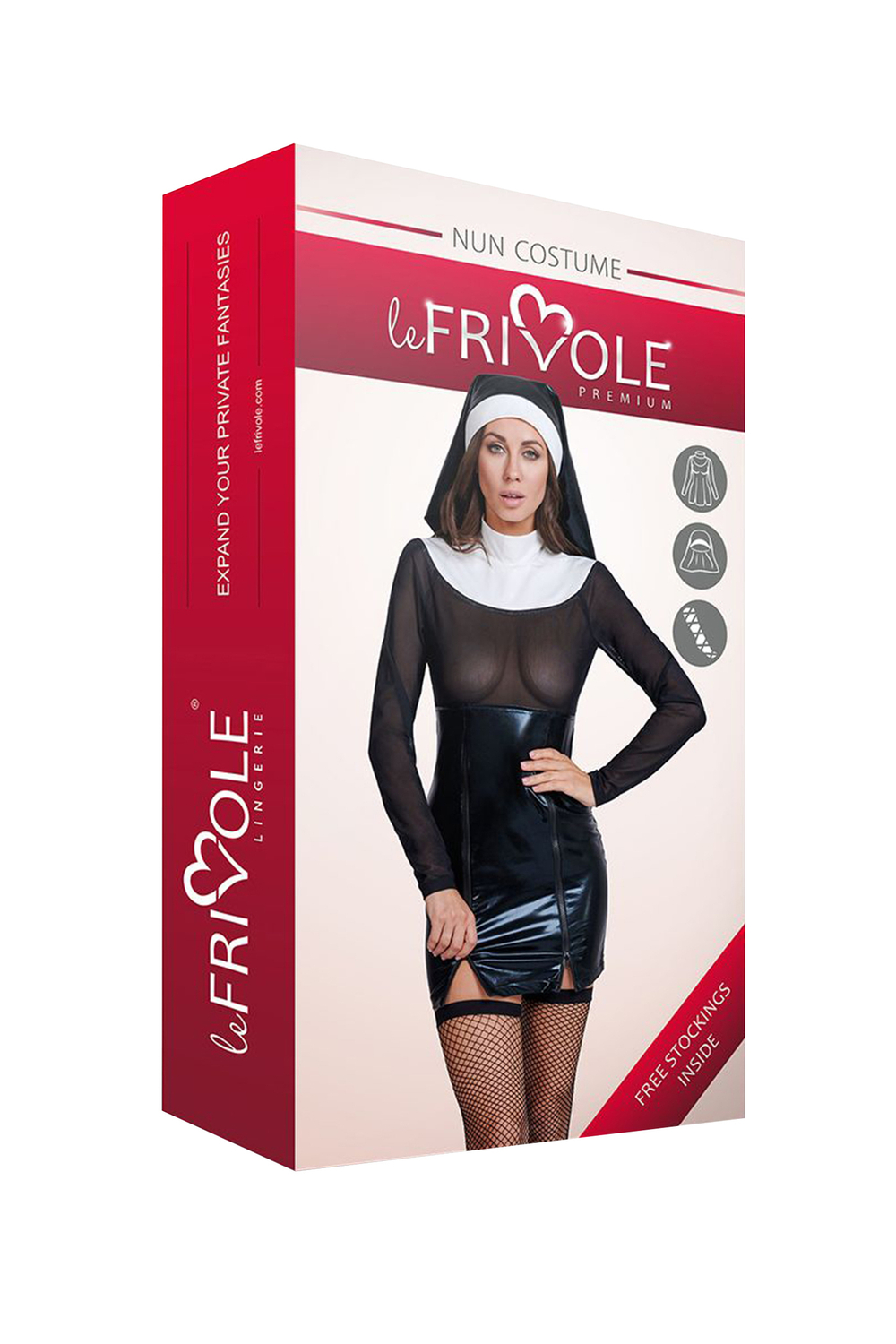 Костюм Монашки Le Frivole черно-белый S/M