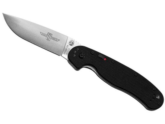 Складной нож -полу автомат Ontario RAT 1 Folder ONT/8870 c клинком из стали AUS-8A, рукоять G10