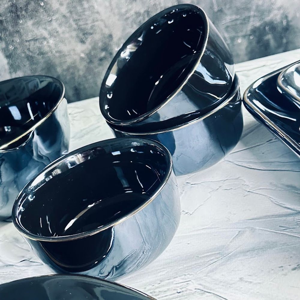 Lenardi 102-120 Набор из 6 салатников 11,5см STORM в под.уп.(х12)Фарфор