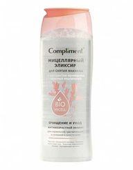 Miselyar su \ Мицеллярная вода Compliment МИЦЕЛЛЯРНЫЙ ЭЛИКСИР ДЛЯ СНЯТИЯ МАКИЯЖА с экстрактом ирландских красных водорослей