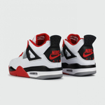кроссовки Air Jordan 4 Retro White / Red Wmns