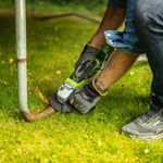 Угловая шлифовальная машина акк. Greenworks GD24AG, 24V, б/щет, 125 мм, 10500 об/мин,1x8Ач,ЗУ,кор (3200207CUH)