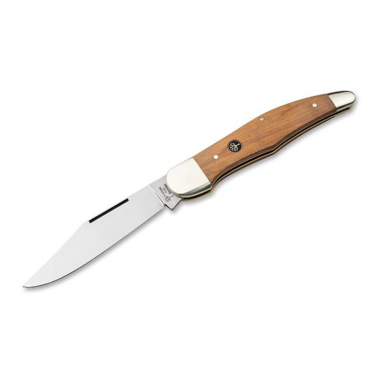 Нож Boker 110141 Hunting Knife Plum с клинком из стали C75, рукоять дерево / Никель